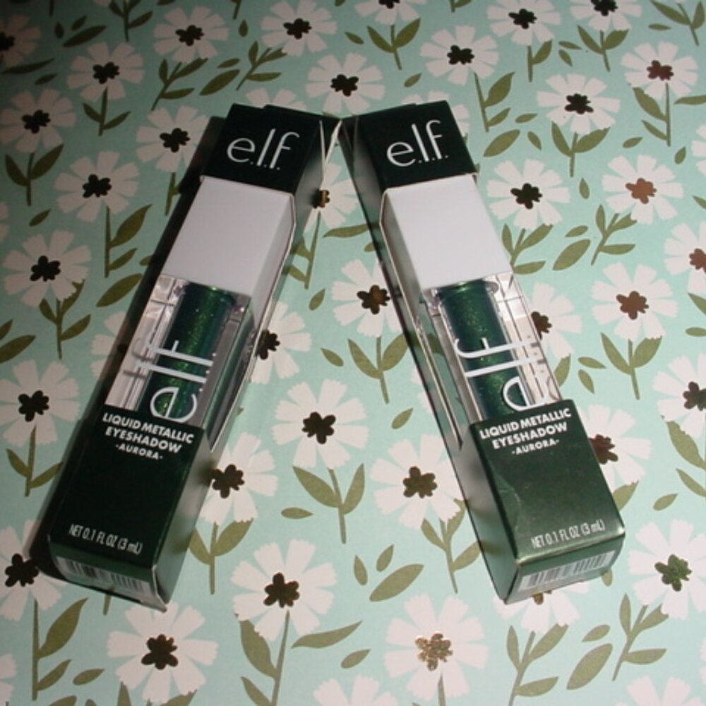 ELF NIB Liquid Metallic Eyeshadow AURORA X2